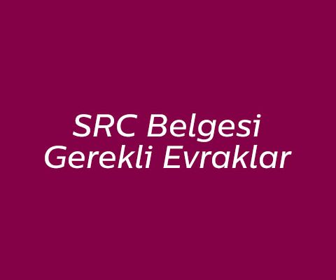 SRC Belgesi Gerekli Evraklar