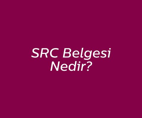 SRC Belgesi Nedir